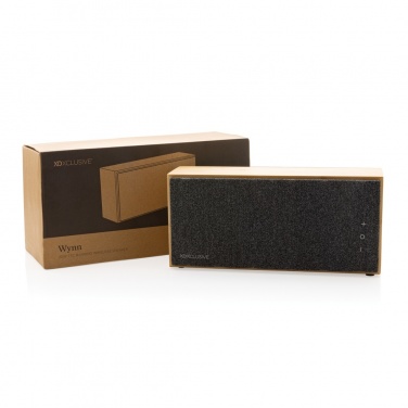 Logotrade business gifts photo of: Wynn 20W bamboo wireless speaker