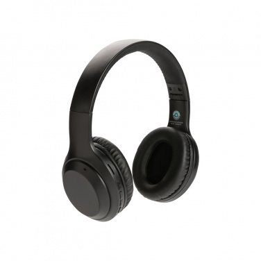 Logo trade promotional giveaways picture of: RCS standard recycled plastic headphone