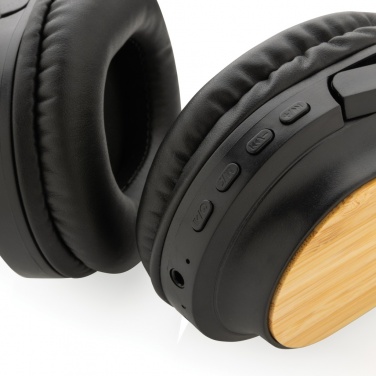 Logotrade promotional items photo of: RCS and bamboo Elite Foldable wireless headphone