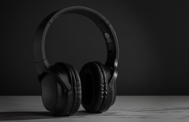 Logotrade promotional gift picture of: RCS recycled plastic Elite Foldable wireless headphone