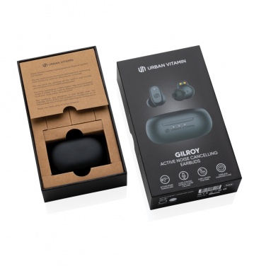 Logo trade promotional products picture of: Urban Vitamin Gilroy hybrid ANC and ENC earbuds