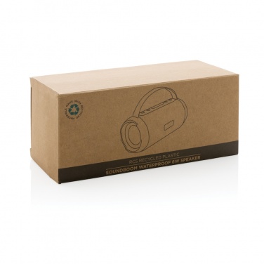 Logo trade corporate gifts image of: RCS recycled plastic Soundboom waterproof 6W speaker