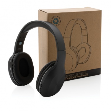 Logo trade promotional products image of: RCS recycled plastic JAM wireless headphone