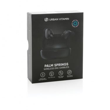 Logotrade promotional product picture of: Urban Vitamin Palm Springs RCS rplastic ENC earbuds