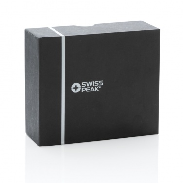 Logo trade promotional gifts image of: RCS recycled plastic Swiss Peak ANC TWS earbuds