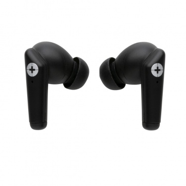 Logo trade promotional merchandise picture of: RCS recycled plastic Swiss Peak TWS earbuds 2.0