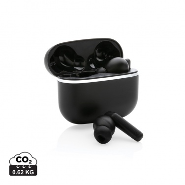 Logotrade promotional giveaway picture of: RCS recycled plastic Swiss Peak TWS earbuds 2.0