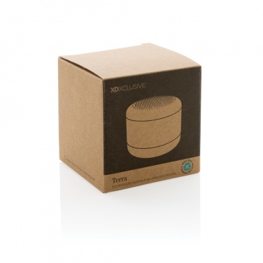 Logo trade promotional gifts picture of: Terra RCS recycled aluminium 5W wireless speaker