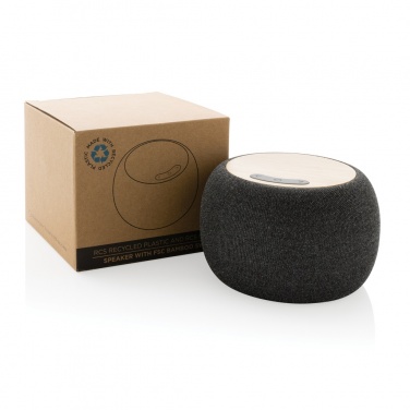Logotrade promotional merchandise image of: RCS Rplastic/PET and bamboo 5W speaker
