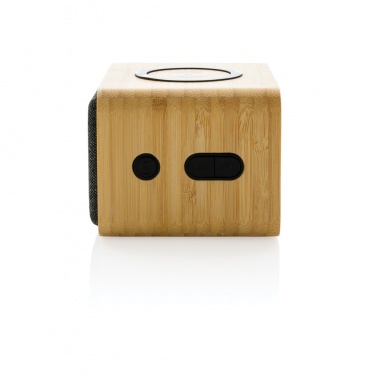 Logo trade promotional products image of: RCS Rplastic 3W speaker with bamboo 5W wireless