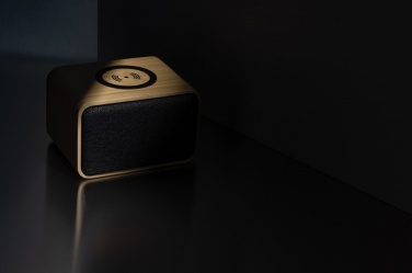 Logotrade advertising products photo of: RCS Rplastic 3W speaker with bamboo 5W wireless