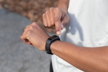 Logo trade promotional giveaways image of: RCS recycled TPU Sense Fit with heart rate monitor