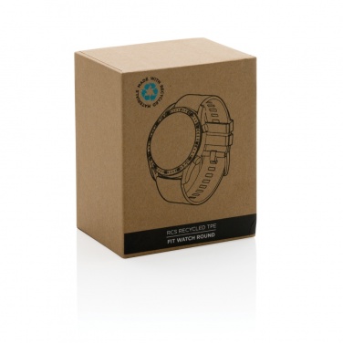 Logo trade promotional merchandise picture of: RCS recycled TPU Fit Watch round