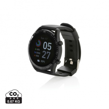 Logo trade promotional gifts image of: RCS recycled TPU Fit Watch round