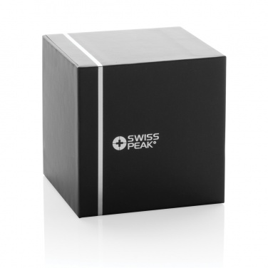 Logotrade corporate gift image of: Swiss Peak RCS recycled aluminum 3W bass speaker