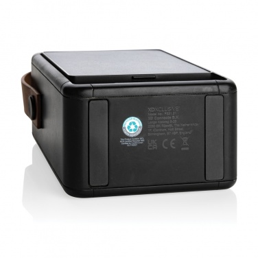 Logo trade corporate gifts image of: Skywave RCS recycled plastic solar speaker 12W