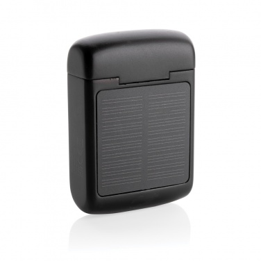 Logotrade advertising products photo of: Skywave RCS recycled plastic solar earbuds
