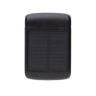 Logo trade corporate gift photo of: Skywave RCS recycled plastic solar earbuds