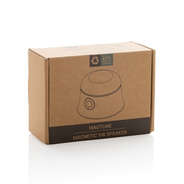 Logotrade corporate gift image of: Magtune RCS recycled plastic magnetic 5W speaker