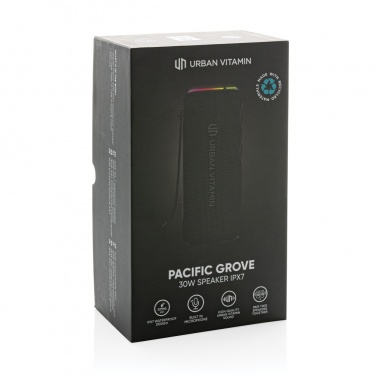 Logo trade advertising products picture of: Urban Vitamin Pacific Grove RCS rplastic 30W speaker IPX7