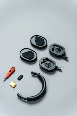 Logotrade corporate gift image of: Irvine RCS recycled and repairable ANC wireless headphone
