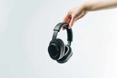 Logo trade corporate gift photo of: Irvine RCS recycled and repairable ANC wireless headphone