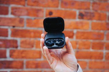 Logo trade advertising products picture of: Lakewood RCS recycled and repairable wireless earbuds