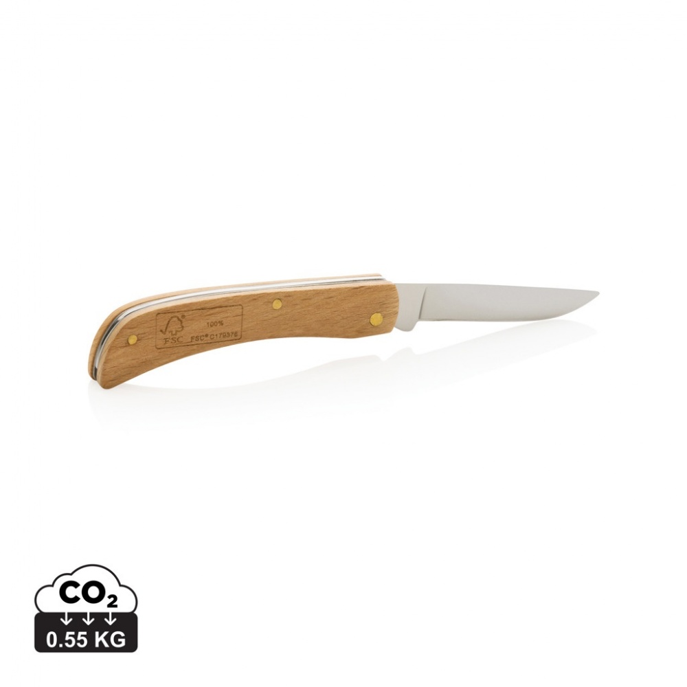 Logo trade promotional merchandise picture of: Wooden knife
