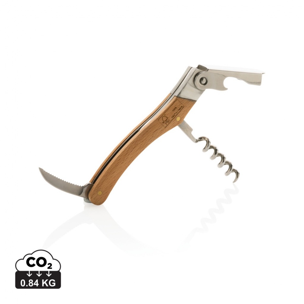 Logo trade promotional product photo of: Wooden Corkscrew