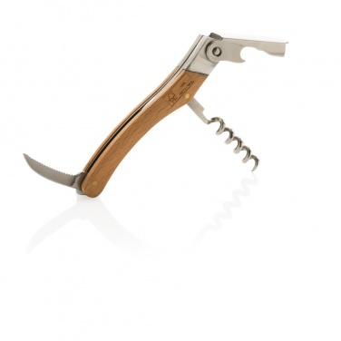 Logo trade promotional merchandise picture of: Wooden Corkscrew