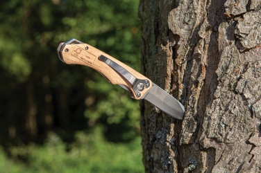 Logo trade promotional item photo of: Wooden outdoor knife