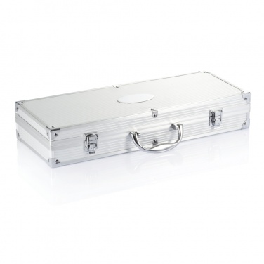 Logo trade promotional merchandise photo of: 12 pcs barbecue set in aluminium box