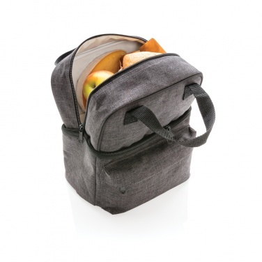 Logo trade business gifts image of: Cooler bag with 2 insulated compartments