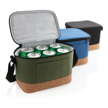 Logo trade promotional gifts picture of: Two tone cooler bag with cork detail