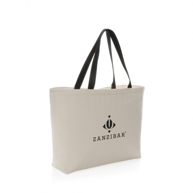 Logo trade promotional gifts image of: Impact Aware™ 285 gsm rcanvas large cooler tote undyed