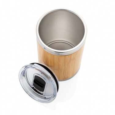 Logo trade promotional merchandise picture of: Bamboo coffee to go tumbler