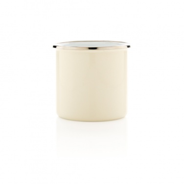 Logo trade corporate gifts image of: Vintage enamel mug