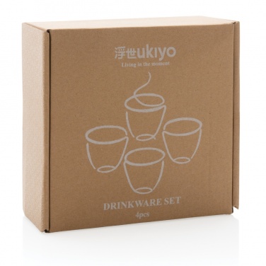 Logo trade advertising products picture of: Ukiyo 4pcs drinkware set