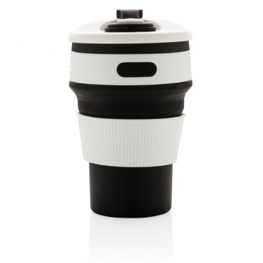 Logo trade promotional merchandise image of: Foldable silicone cup