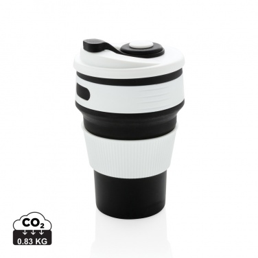 Logo trade promotional gifts image of: Foldable silicone cup