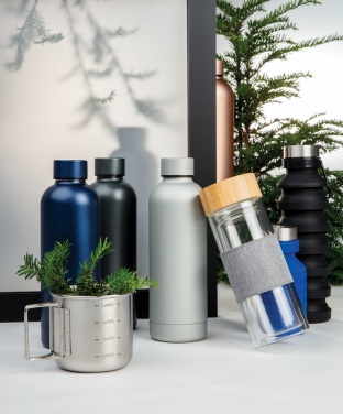 Logotrade promotional gift image of: Leakproof collapsible silicone bottle with lid