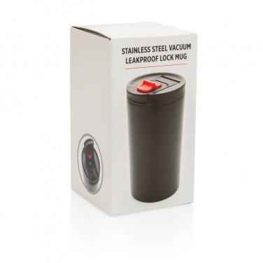 Logo trade promotional items image of: Double wall vacuum leakproof lock mug 300ml