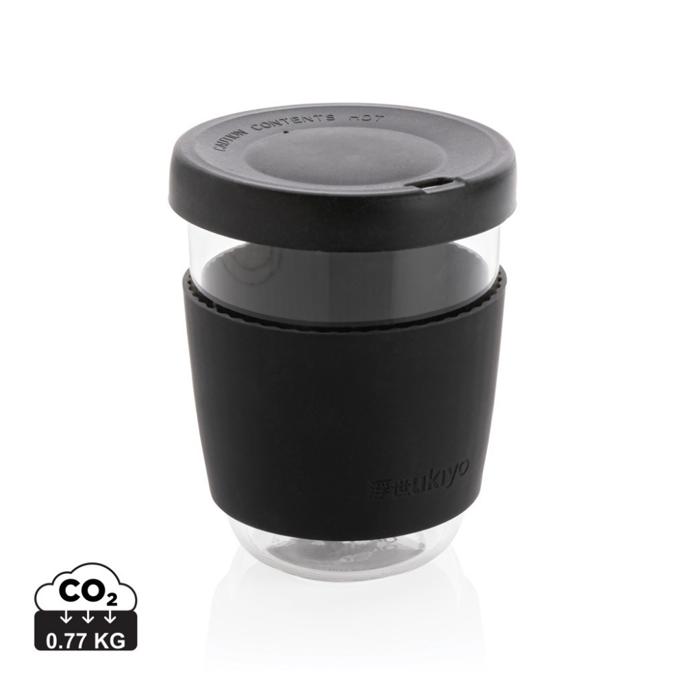 Logotrade promotional giveaways photo of: Ukiyo borosilicate glass with silicone lid and sleeve