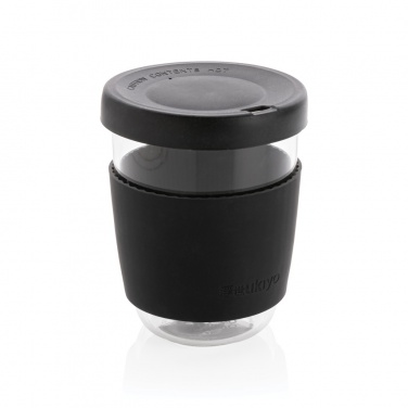 Logotrade promotional giveaway image of: Ukiyo borosilicate glass with silicone lid and sleeve