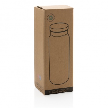 Logotrade promotional gift picture of: RCS Recycled stainless steel vacuum bottle 600ML