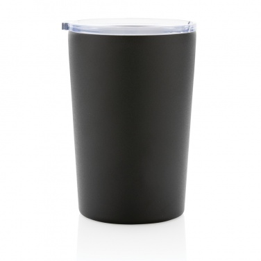 Logo trade corporate gifts picture of: RCS Recycled stainless steel modern vacuum mug with lid