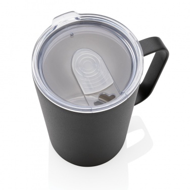 Logo trade promotional giveaways image of: RCS Recycled stainless steel modern vacuum mug with lid