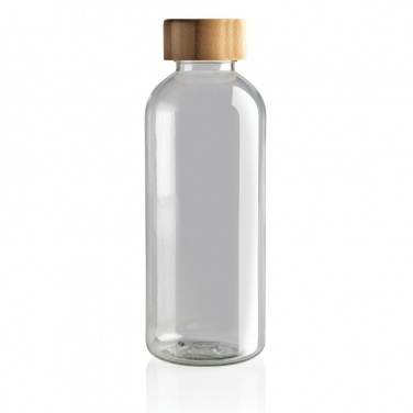 Logo trade promotional gifts image of: RCS RPET bottle with bamboo lid