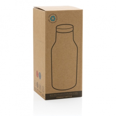 Logotrade promotional item image of: RCS Recycled stainless steel compact bottle