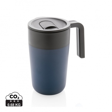 Logo trade promotional giveaway photo of: GRS Recycled PP and SS mug with handle